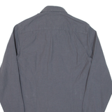 TOMMY HILFIGER Slim Fit Mens Plain Shirt Grey Long Sleeve S