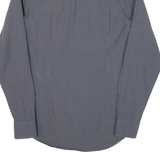 TOMMY HILFIGER Slim Fit Mens Plain Shirt Grey Long Sleeve S