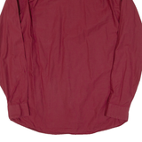 BOSS HUGO BOSS Mens Plain Shirt Red Long Sleeve M