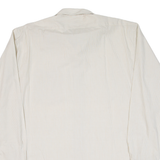 CREATION MANOR Mens Shirt Beige Striped Long Sleeve XL