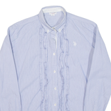 U.S. POLO ASSN Womens Shirt Blue Striped Long Sleeve S