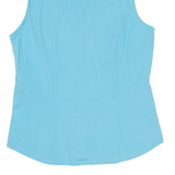 TOMMY HILFIGER Womens Plain Shirt Blue Sleeveless S