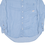 GUESS Womens Denim Shirt Blue Long Sleeve S