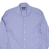 BOSS HUGO BOSS Slim Fit Mens Formal Shirt Blue Long Sleeve L