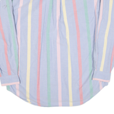 TOMMY HILFIGER Mens Shirt Blue Striped Long Sleeve L