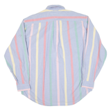 TOMMY HILFIGER Mens Shirt Blue Striped Long Sleeve L