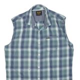PME LEGEND Mens Shirt Green Check Sleeveless L
