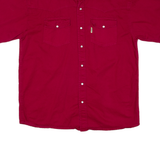 UNDERGROUND Mens Denim Shirt Red L