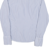 HILFIGER DENIM Womens Shirt Blue Striped Long Sleeve S