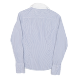 HILFIGER DENIM Womens Shirt Blue Striped Long Sleeve S