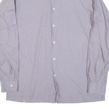 Mens Shirt Grey Spotted Long Sleeve M