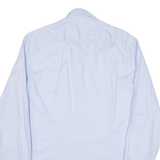 TOMMY HILFIGER Slim Fit Mens Plain Shirt Blue Long Sleeve M