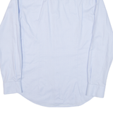 TOMMY HILFIGER Slim Fit Mens Plain Shirt Blue Long Sleeve M