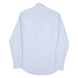 TOMMY HILFIGER Slim Fit Mens Plain Shirt Blue Long Sleeve M