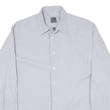 CALVIN KLEIN Mens Plain Shirt Grey Long Sleeve L