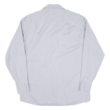 CALVIN KLEIN Mens Plain Shirt Grey Long Sleeve L