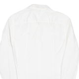 HILFIGER DENIM Mens Plain Shirt White Long Sleeve M