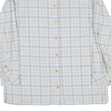 Womens Flannel Shirt Blue Check Long Sleeve M