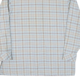 Womens Flannel Shirt Blue Check Long Sleeve M