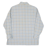 Womens Flannel Shirt Blue Check Long Sleeve M