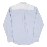 TOMMY HILFIGER Custom Fit Mens Shirt Blue Striped Long Sleeve S