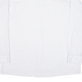 Mens Shirt White Striped Long Sleeve XL