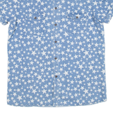 VILLIAN Stars Mens Denim Shirt Blue M
