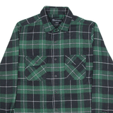BLUENOTES Mens Shirt Green Check Long Sleeve M