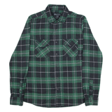 BLUENOTES Mens Shirt Green Check Long Sleeve M