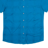 WANG PAI CHE Mens Shirt Blue Check M