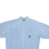HARD ROCK CAFE Crop Womens Denim Shirt Blue XL
