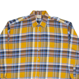 EXPLORER Mens Shirt Orange Check Long Sleeve 2XL