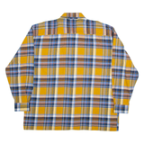 EXPLORER Mens Shirt Orange Check Long Sleeve 2XL