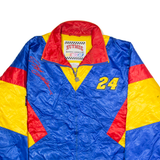 NUTMEG Jeff Gordon #24 NASCAR Mens Shell Jacket Blue Nylon 90s USA XL