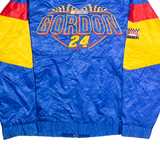 NUTMEG Jeff Gordon #24 NASCAR Mens Shell Jacket Blue Nylon 90s USA XL