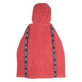 REEBOK Womens Fleece Jacket Red Hooded XL