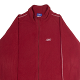 REEBOK Mens Fleece Jacket Red XL