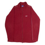 REEBOK Mens Fleece Jacket Red XL