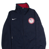 NIKE USA Olympic Team Womens Track Jacket Blue USA L
