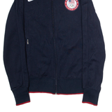 NIKE USA Olympic Team Womens Track Jacket Blue USA L