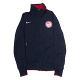 NIKE USA Olympic Team Womens Track Jacket Blue USA L