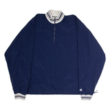 CHAMPION Mens Pullover Jacket Blue Nylon 90s XL