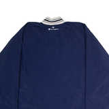 CHAMPION Mens Pullover Jacket Blue Nylon 90s XL