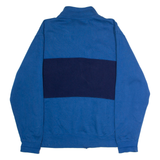 NIKE Mens Track Jacket Blue Jersey Colourblock XL
