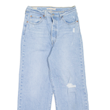 LEVI'S Ribcage BIG E Womens Jeans Blue Relaxed Straight W29 L27