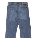 WRANGLER Mens Jeans Blue Regular Straight Stone Wash W34 L30