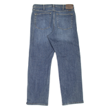 WRANGLER Mens Jeans Blue Regular Straight Stone Wash W34 L30