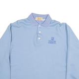 St Andrews Link Womens Sweatshirt Blue Button Neck M