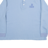 St Andrews Link Womens Sweatshirt Blue Button Neck M
