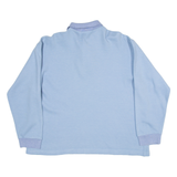 St Andrews Link Womens Sweatshirt Blue Button Neck M